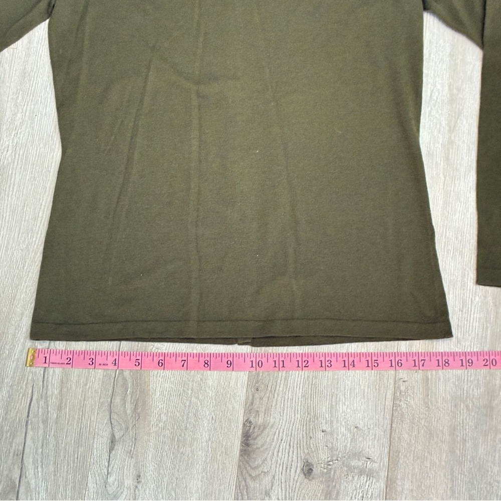 Barneys New York Olive Green Wool Cashmere Blend Cardigan Large - Picture 9 of 9